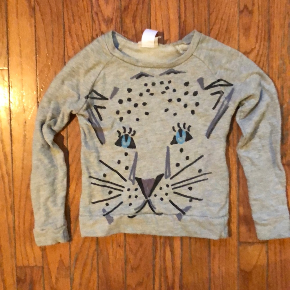 Girls Junk Food grey lion sweatshirt